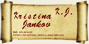 Kristina Jankov vizit kartica